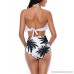 NAFLEAP Women Falbala Halter Bikini 2 Pieces Flounce Swimwear High Waisted Swimsuits Set Black B07JMX2VLX